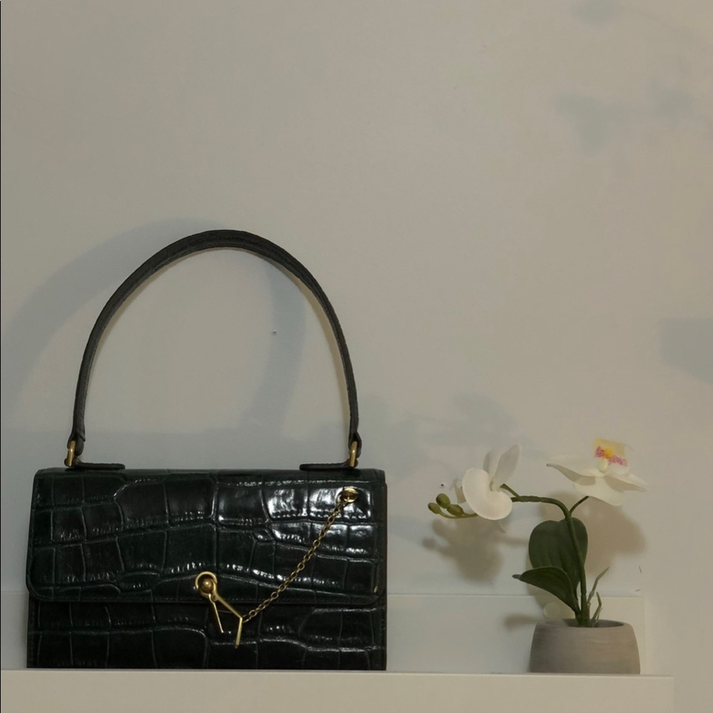 STAUD Jackie Bag I - Green Croc